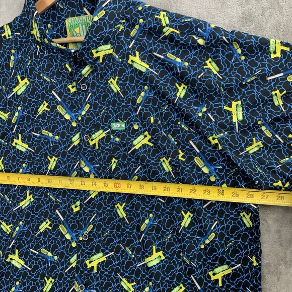 Dixxon Flannel Co Shirt Mens XXL Super Soaker 5000 Water Blaster Button Down Top - Picture 3 of 9